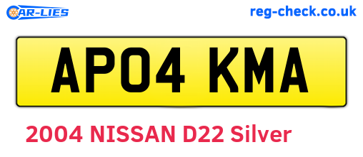 AP04KMA are the vehicle registration plates.