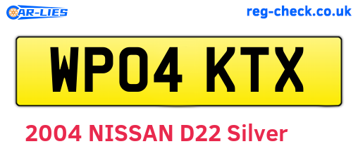 WP04KTX are the vehicle registration plates.