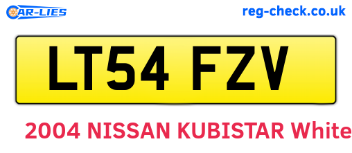 LT54FZV are the vehicle registration plates.