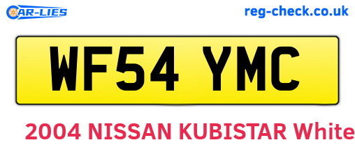 WF54YMC are the vehicle registration plates.