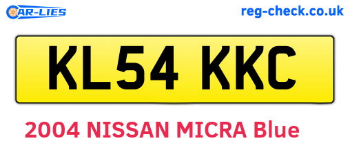 KL54KKC are the vehicle registration plates.