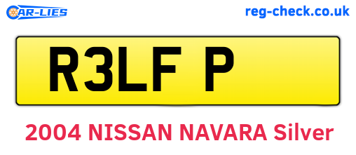 R3LFP are the vehicle registration plates.