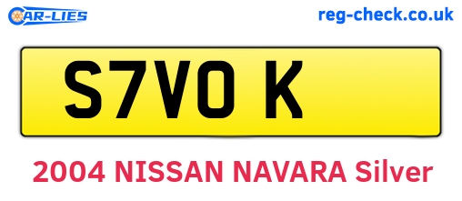 S7VOK are the vehicle registration plates.
