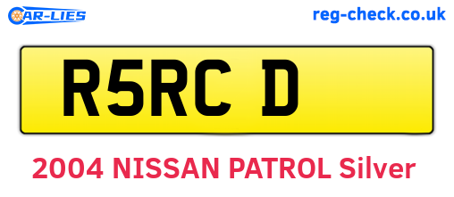 R5RCD are the vehicle registration plates.