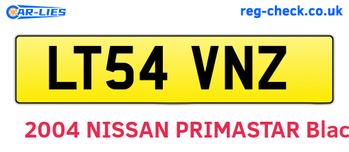 LT54VNZ are the vehicle registration plates.