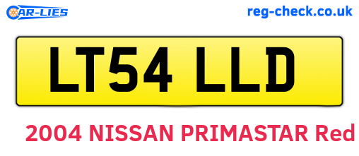 LT54LLD are the vehicle registration plates.