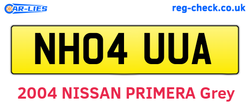 NH04UUA are the vehicle registration plates.