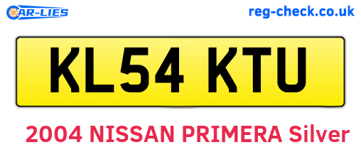 KL54KTU are the vehicle registration plates.