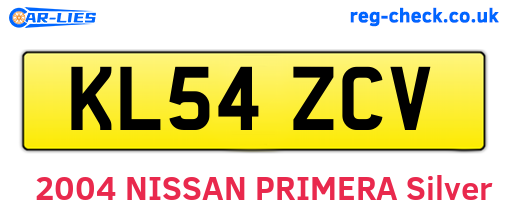 KL54ZCV are the vehicle registration plates.