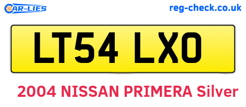 LT54LXO are the vehicle registration plates.