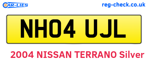 NH04UJL are the vehicle registration plates.