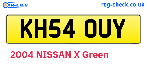 KH54OUY are the vehicle registration plates.