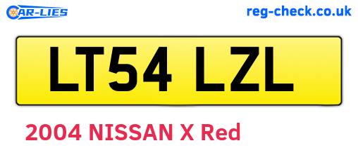 LT54LZL are the vehicle registration plates.