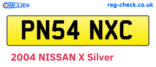 PN54NXC are the vehicle registration plates.