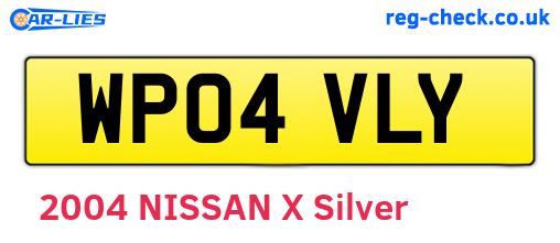 WP04VLY are the vehicle registration plates.