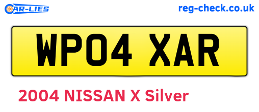 WP04XAR are the vehicle registration plates.