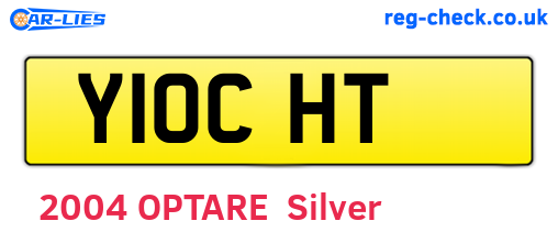 Y10CHT are the vehicle registration plates.