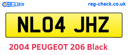 NL04JHZ are the vehicle registration plates.