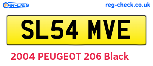 SL54MVE are the vehicle registration plates.