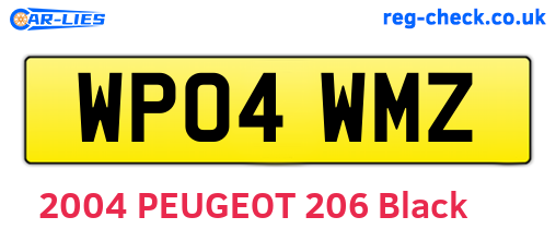 WP04WMZ are the vehicle registration plates.
