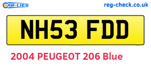 NH53FDD are the vehicle registration plates.