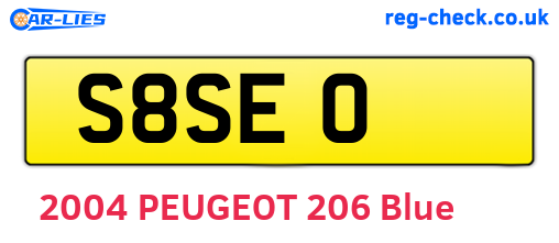 S8SEO are the vehicle registration plates.