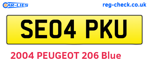 SE04PKU are the vehicle registration plates.