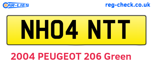 NH04NTT are the vehicle registration plates.