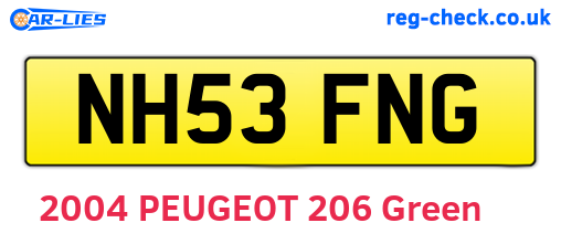 NH53FNG are the vehicle registration plates.