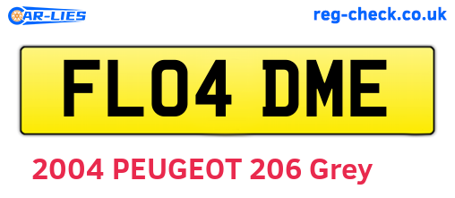 FL04DME are the vehicle registration plates.