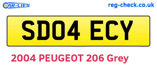 SD04ECY are the vehicle registration plates.