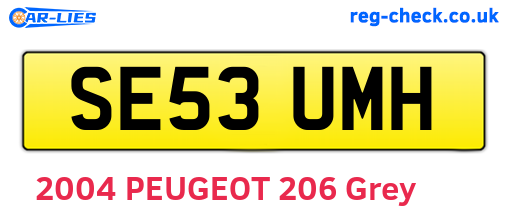 SE53UMH are the vehicle registration plates.