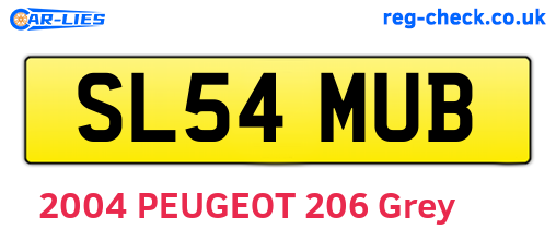 SL54MUB are the vehicle registration plates.