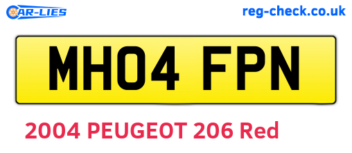MH04FPN are the vehicle registration plates.