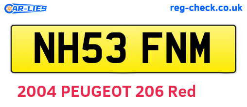 NH53FNM are the vehicle registration plates.