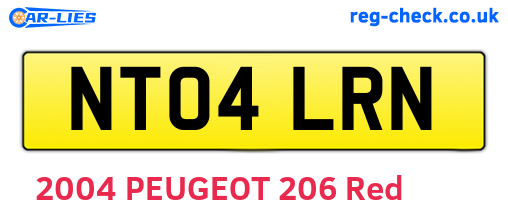 NT04LRN are the vehicle registration plates.