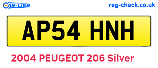 AP54HNH are the vehicle registration plates.