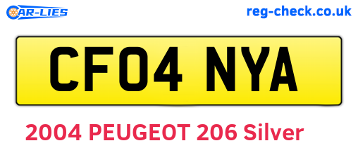 CF04NYA are the vehicle registration plates.
