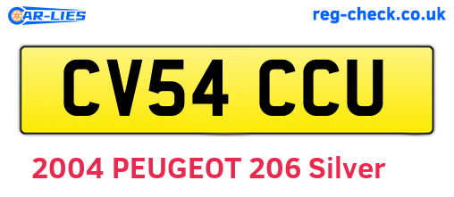 CV54CCU are the vehicle registration plates.
