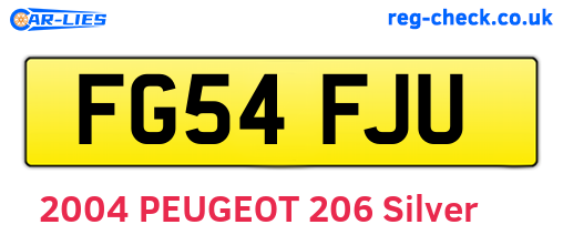 FG54FJU are the vehicle registration plates.