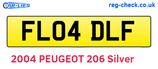 FL04DLF are the vehicle registration plates.