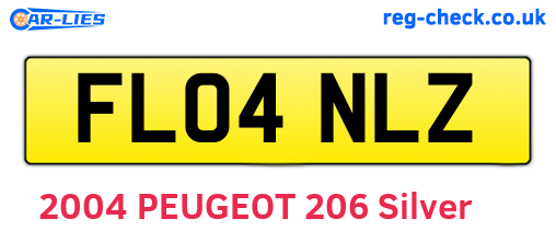 FL04NLZ are the vehicle registration plates.