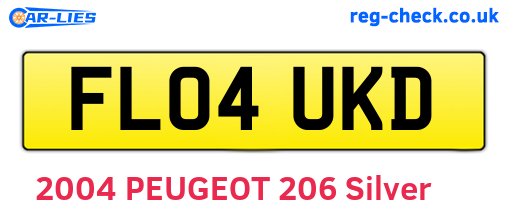 FL04UKD are the vehicle registration plates.
