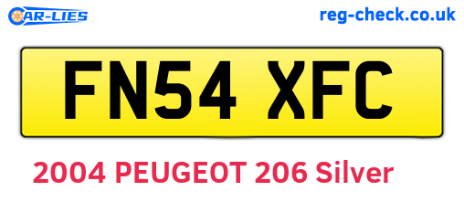 FN54XFC are the vehicle registration plates.