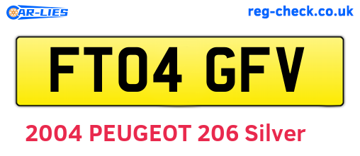 FT04GFV are the vehicle registration plates.