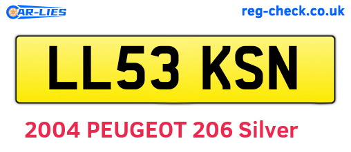 LL53KSN are the vehicle registration plates.