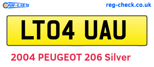 LT04UAU are the vehicle registration plates.