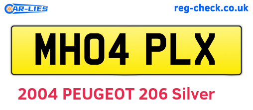 MH04PLX are the vehicle registration plates.