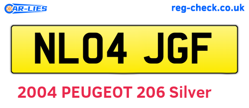 NL04JGF are the vehicle registration plates.