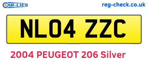 NL04ZZC are the vehicle registration plates.